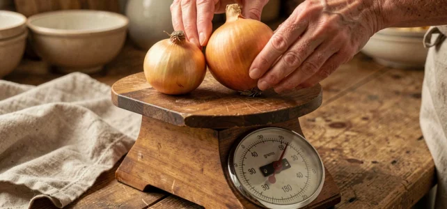 Tout savoir sur le calibre et poids moyen d’un oignon pour bien cuisiner